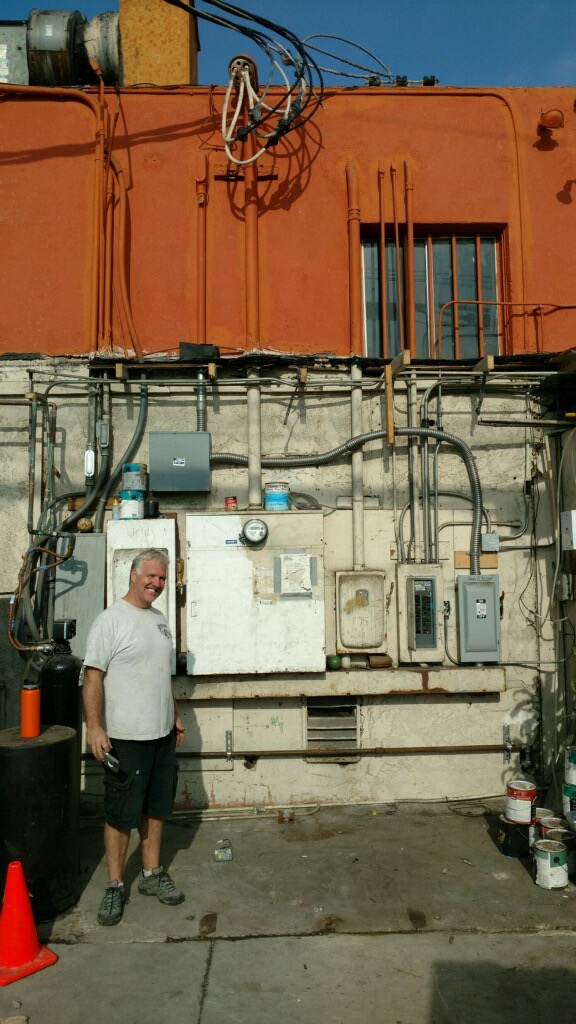 Exterior commercial electrical service equipment